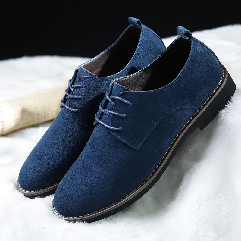 comprar NORTHMARCH Homens Oxfords Sapatos Masculinos De Couro Camurça Sapatos Casuais Primavera Outono Sapatos Da Moda Lace Up Sapatos de Couro Homens Chaussure Homme