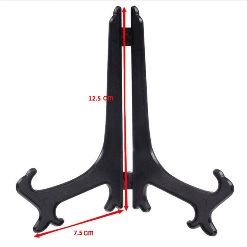 

Hot Sale 2018 New Arrival Black Display Easel Stand Plate Bowl Pictures Frame Photo Pedestal Holder Unique Wholesale 5/7/9 inch
