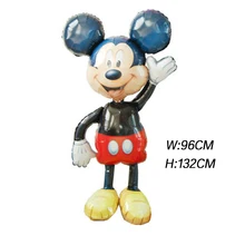 

114CM giant Balloon Mickey Mouse Minnie BabyShower Mini Balloon Stick globos birthday party decorations kids Chase Marshall