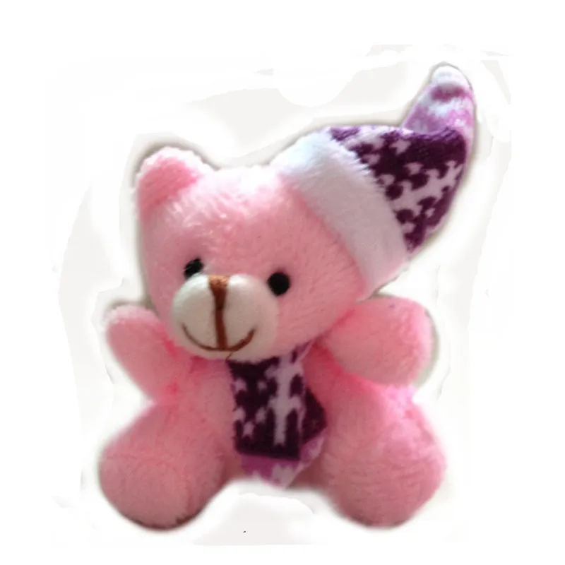 5.5cm 30pcs Small Teddy Bear Plush Toys Christmas Bear Dolls Xmas Home Tree Decor Promotional Gift  (3)