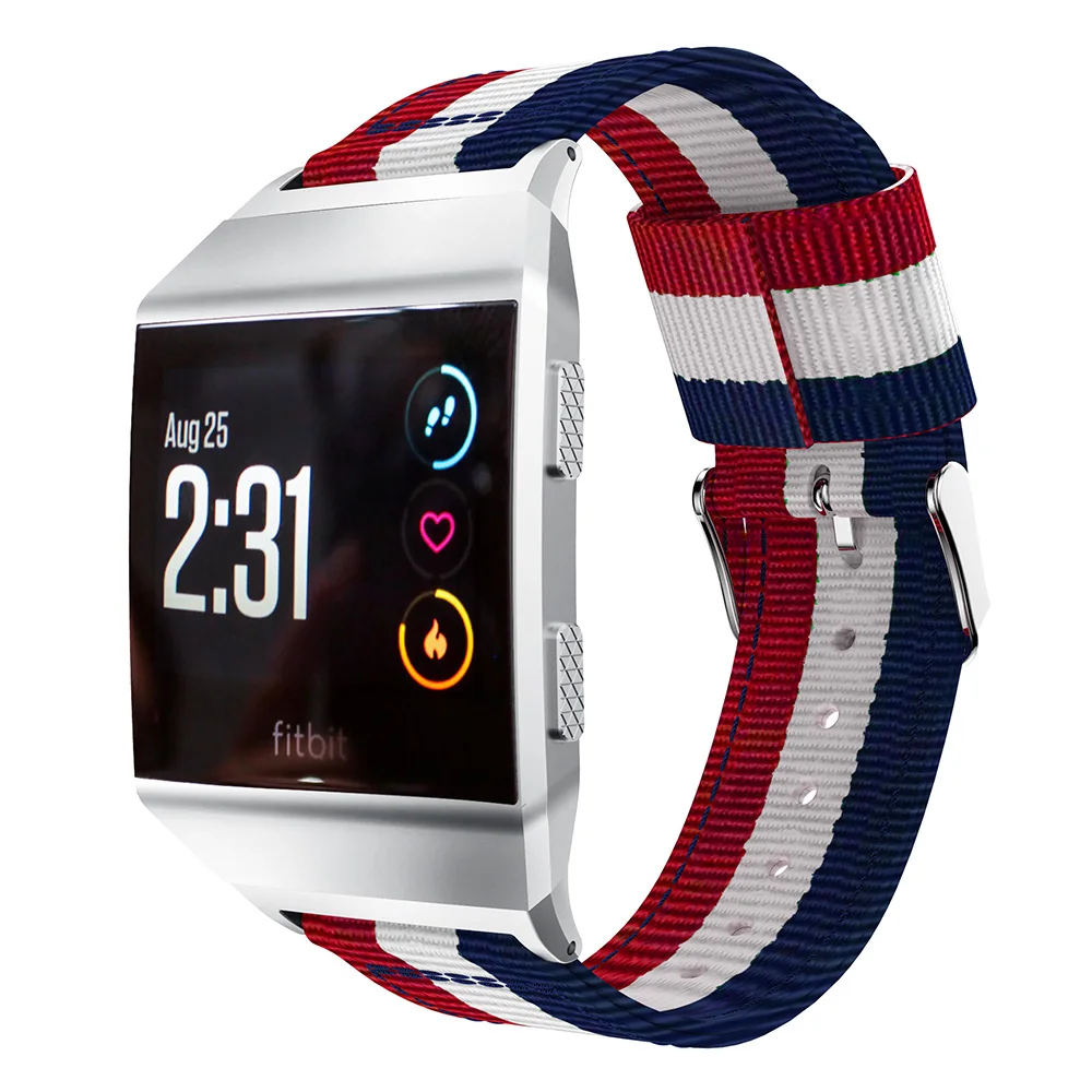 Nylon watchband Adjustable strap For Fitbit Ionic Replacement smart Sport Strap wristband For Fitbit Ionic smart watch band