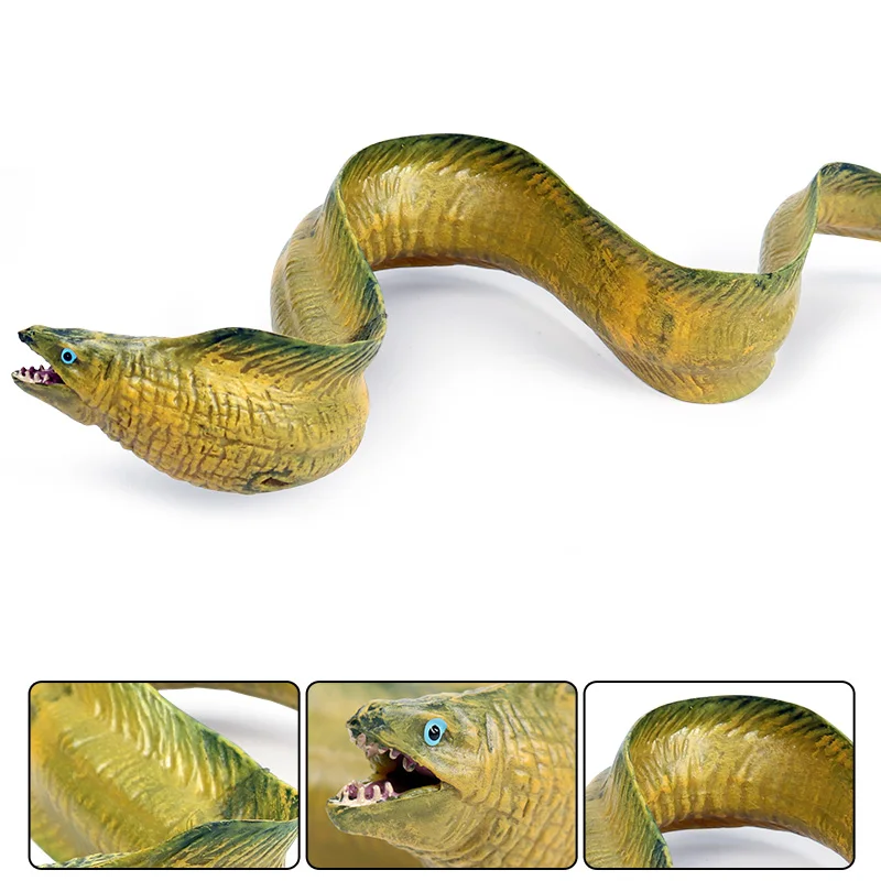 Oenux Подводные морские животные морей угорь моделирование Морская жизнь животные конгер модель фигурки обучающая игрушка для детей