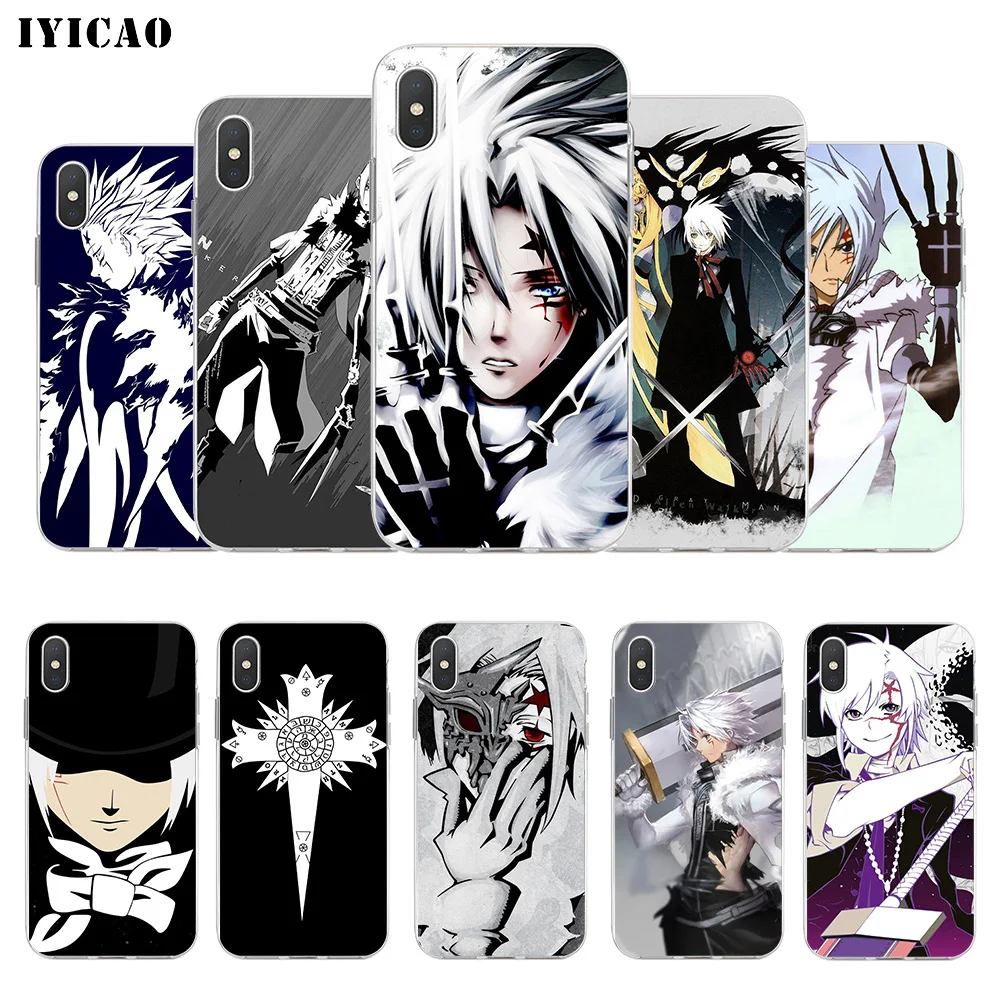 IYICAO D. Gray-man Мягкий силиконовый чехол для телефона iPhone X XR XS MAX 6 6s 7 8 Plus 5 5S SE TPU |