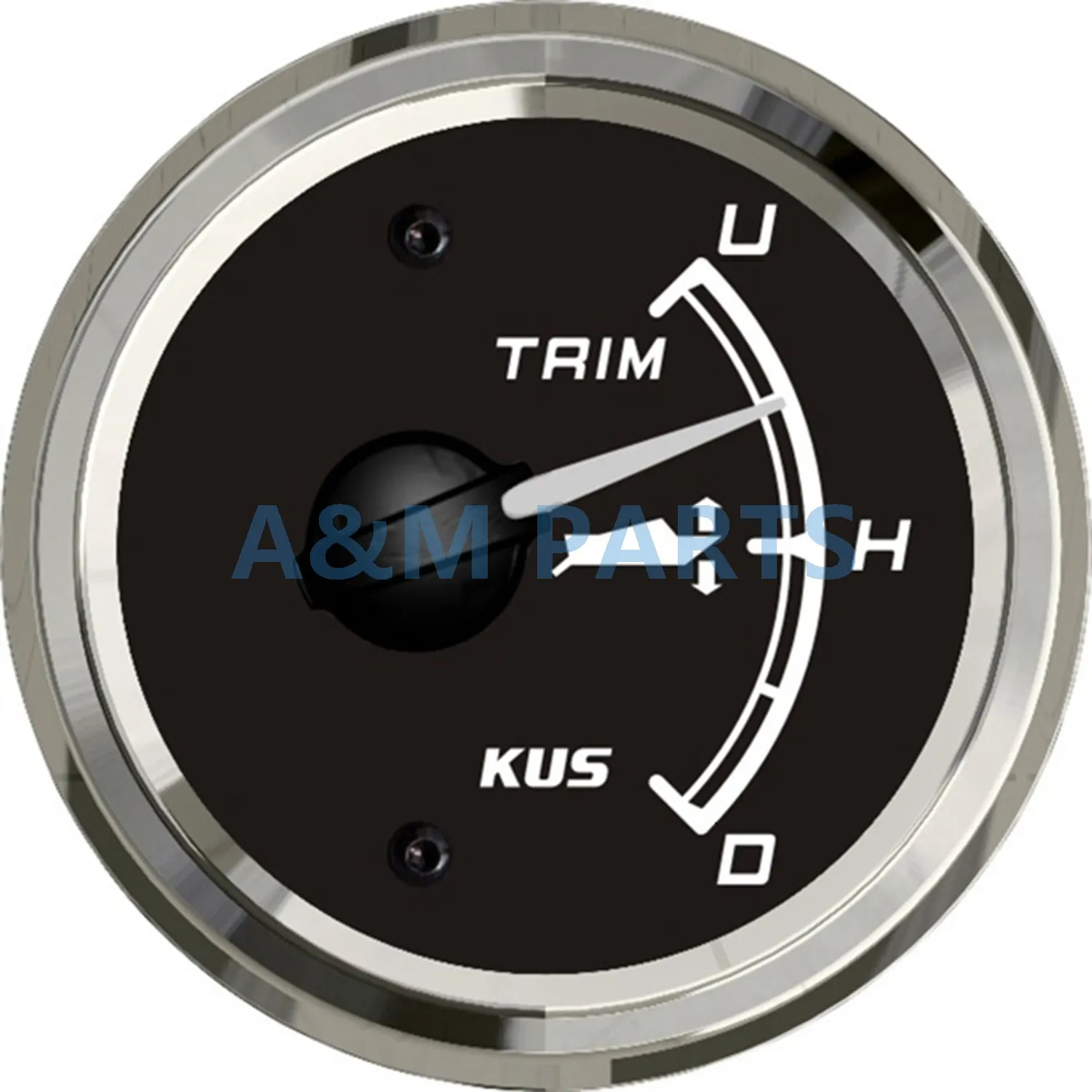 KUS Marine Trim Gauge Waterproof Boat Trim Tilt Indicator for Yacht Inboard Outboard Engine 52mm