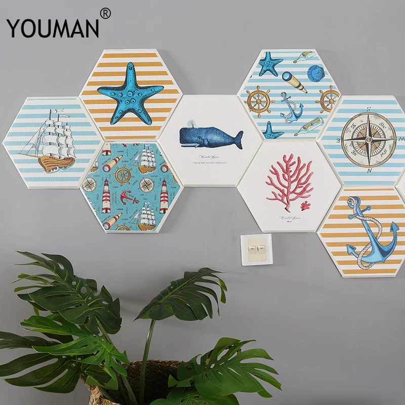 

Wallpapers YOUMAN DIY Self Adhensive 3D Wall Stickers Living Room Decor Foam Waterproof Wall Covering Wallpaper Kids Room Fish