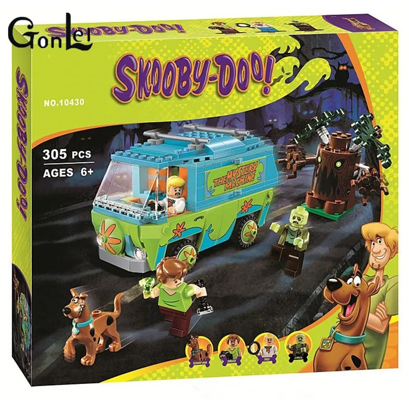 

10430 10428 10429 Scooby Doo The Mystery Machine Building Block Toys Set Bricks Boy Kid Toys Legoingly educational For Children