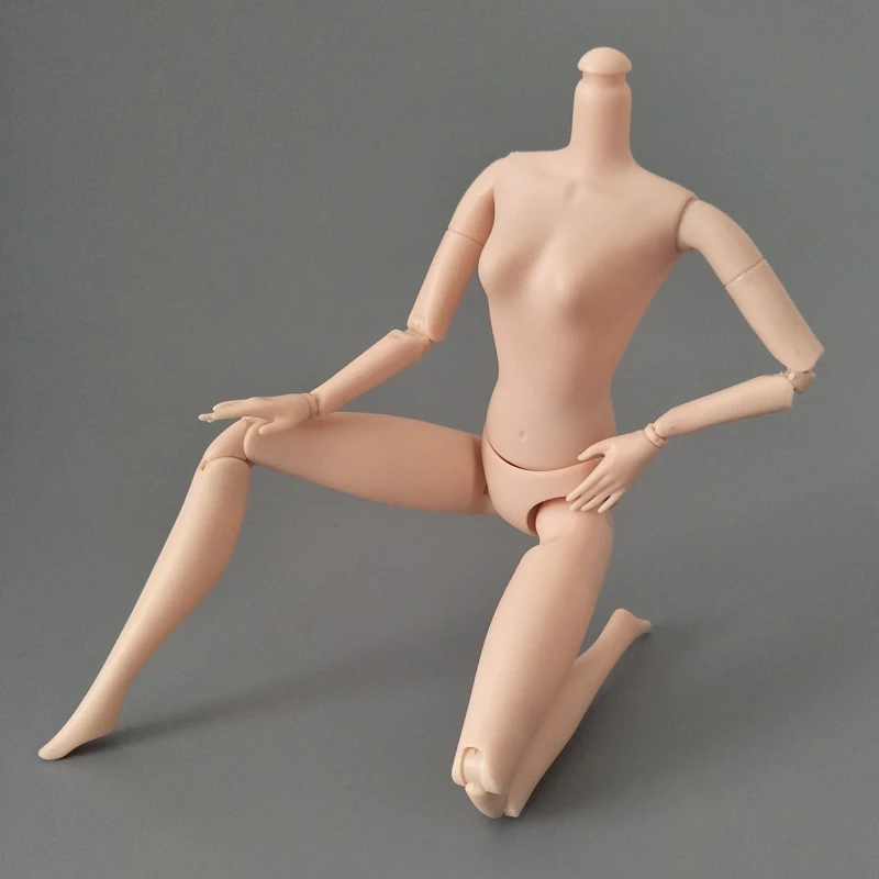 1pc New 1/6 14 Jointed DIY Movable Rotatable Naked Doll Body For Barbie Dollhouse DIY Body Without Head 1:6 Doll Accessories