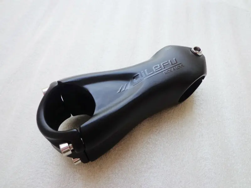 2016 Newest QILEFU Mountain Bike Matte Full Carbon Fibre Bicycle Stems Road 6 17 Angles Degree