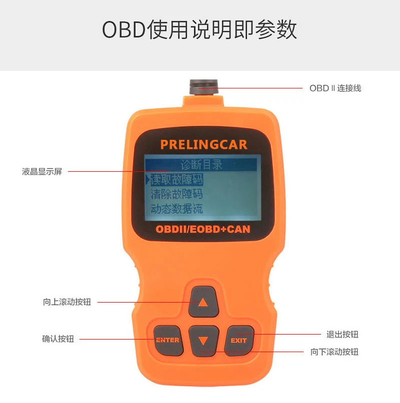 Автомобильный диагностический инструмент OBDII OBD2 сканер механик Автосканер Авто