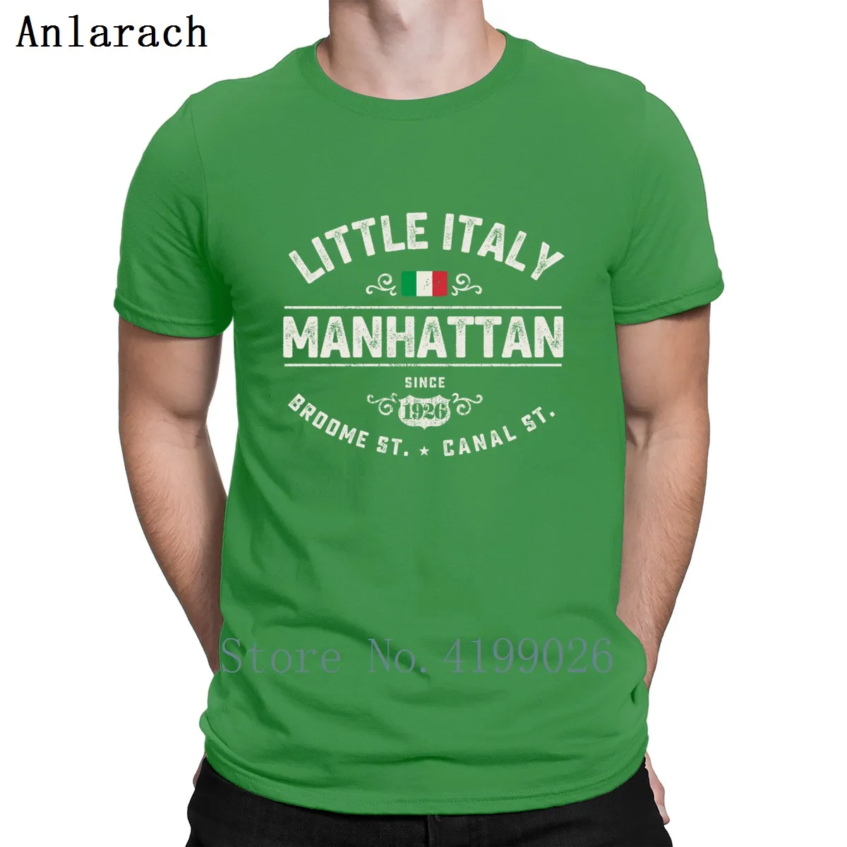 Manhattan Little Italy Ny футболка на заказ Мужская модная в стиле хип хоп Удобная с надписью