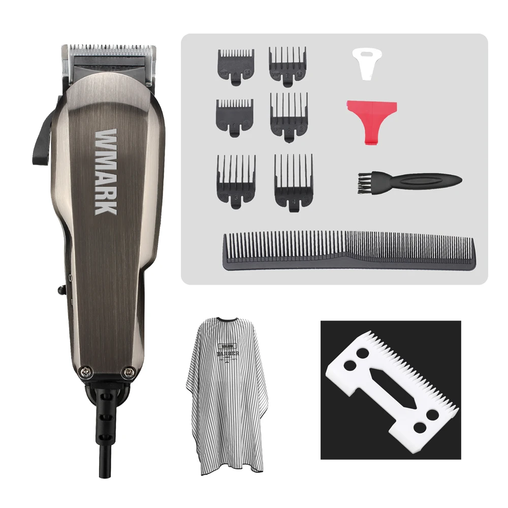 

WMARK 2018 new design Professional Hair cutter Hair Trimmer AC power hair clipper with metal case design