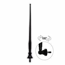 Impermeabile Anatra di Gomma A Dipolo Flessibile Dell’automobile Marine FM AM Radio Antenna Modulatori per Auto Barca Yacht ATV UTV RV Trattore nero