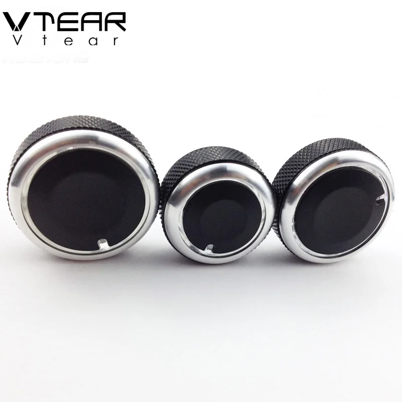 

Vtear For Volkswagen Polo AC Knob Air Conditioning heat control Switch knob interior car-styling decoration accessory 2011-2014
