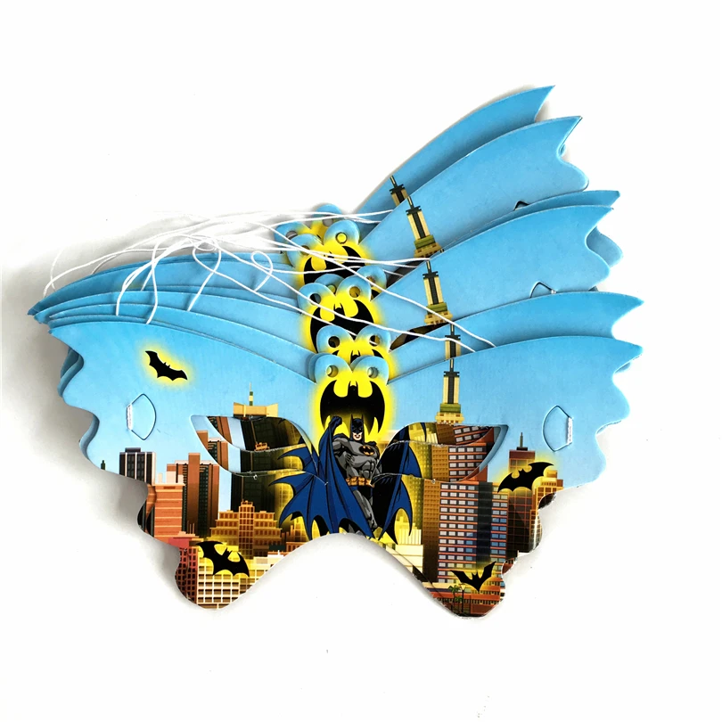 

10pcs/lot paper mask Batman Avengers Superhero Kids Birthday party supply event party supplies party Decoration Set
