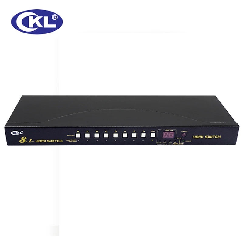 CKL 8 портовый автоматический выключатель HDMI в 1 с ИК пультом дистанционного