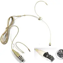 Двойной наушник гарнитура микрофон с 4 Pin XLR разъем для беспроводной системы SHURE