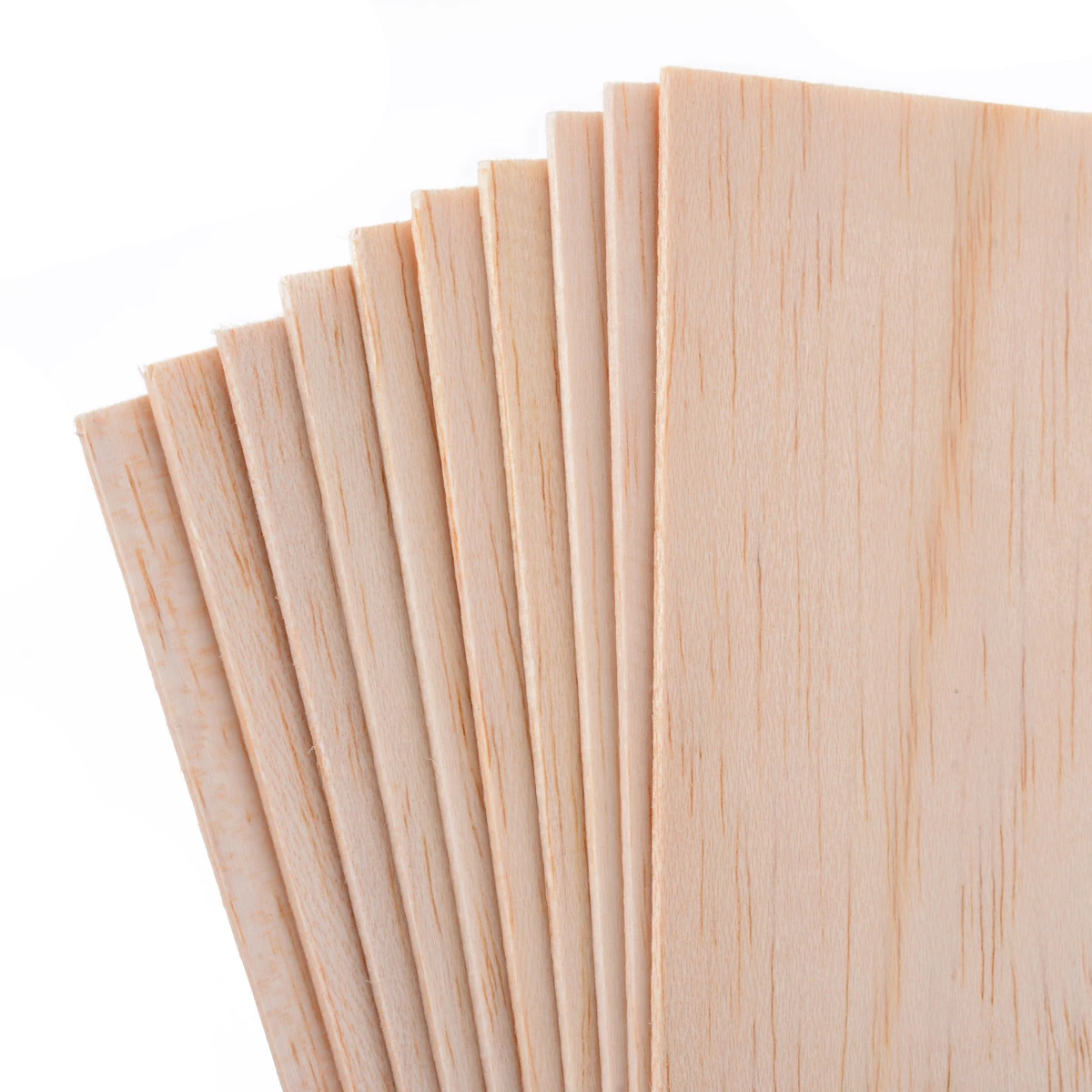 10pcs/Set 200*100*1.5mm Wooden Plate Balsa Wood Sheets for DIY House Ship Aircraft Boat Model Toys Craft