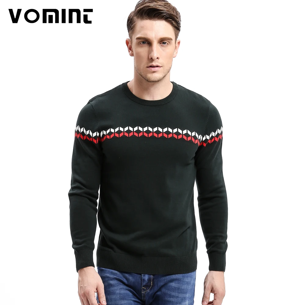 Vomint 2017 Mens Sweaters Pullovers O Neck Striped England