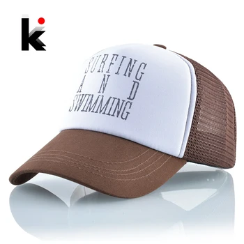 Summer Breathable Mesh Hats Women Letters Baseball Cap Men Snapback Streetwear Casquette Homme Hip Hop Unisex Adjustable Bones