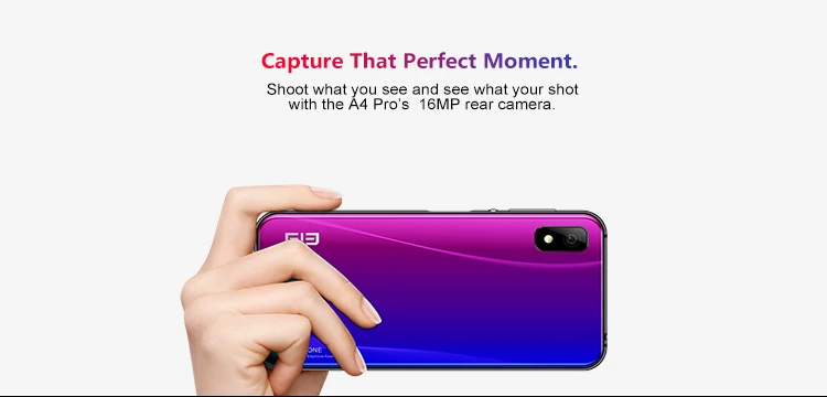 ELEPHONE A4 PRO 4GB RAM 64GB ROM MTK6763 2.0GHz Octa Core 5.85 Inch HD+ Full Screen Side Fingerprint Android 8.1 4G LTE Smartphone
