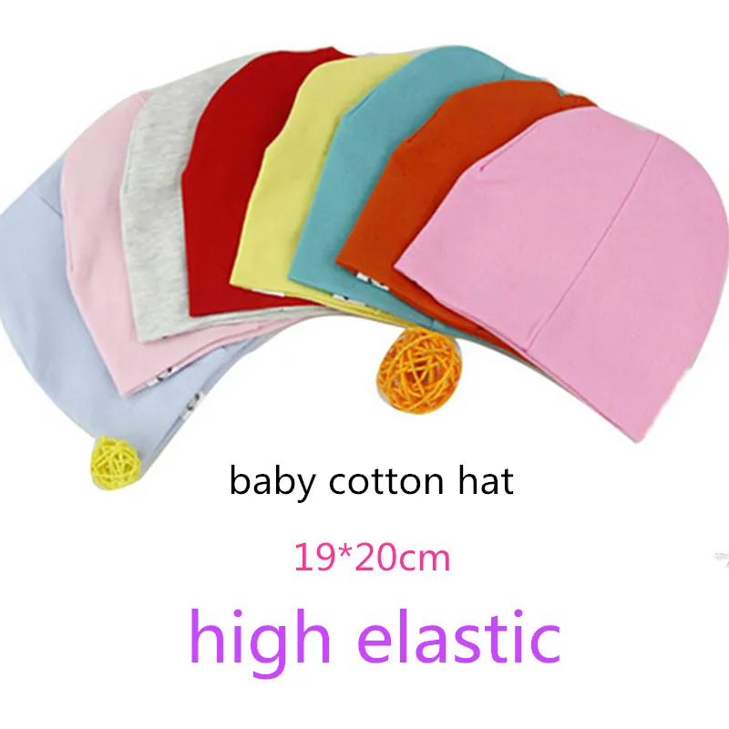 new solid colo baby winter warm cotton hat candy cute kids beanies newborn infant tollders hats boys girls children caps