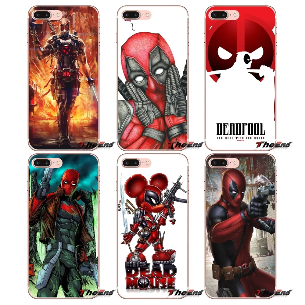 

DC Comic Deadpool Soft Cell Phone Case Cover For Samsung Galaxy S9 Plus Note 8 One Plus oneplus 5T Meizu M5s LG V30 HTC U11