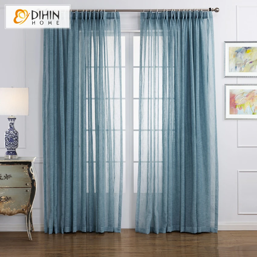 Dihin Home Cotton Linen Material Tulle Volie Curtains Window Treatment Curtain D Aliexpress Tulle Volie Curtains Window Treatment