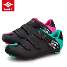 Santic Men Women Cycling Shoes Road 2018 Bicycle Shoes Breathable Pro Bike Road Shoes Self-Locking Sneakers Sapatilha Ciclismo