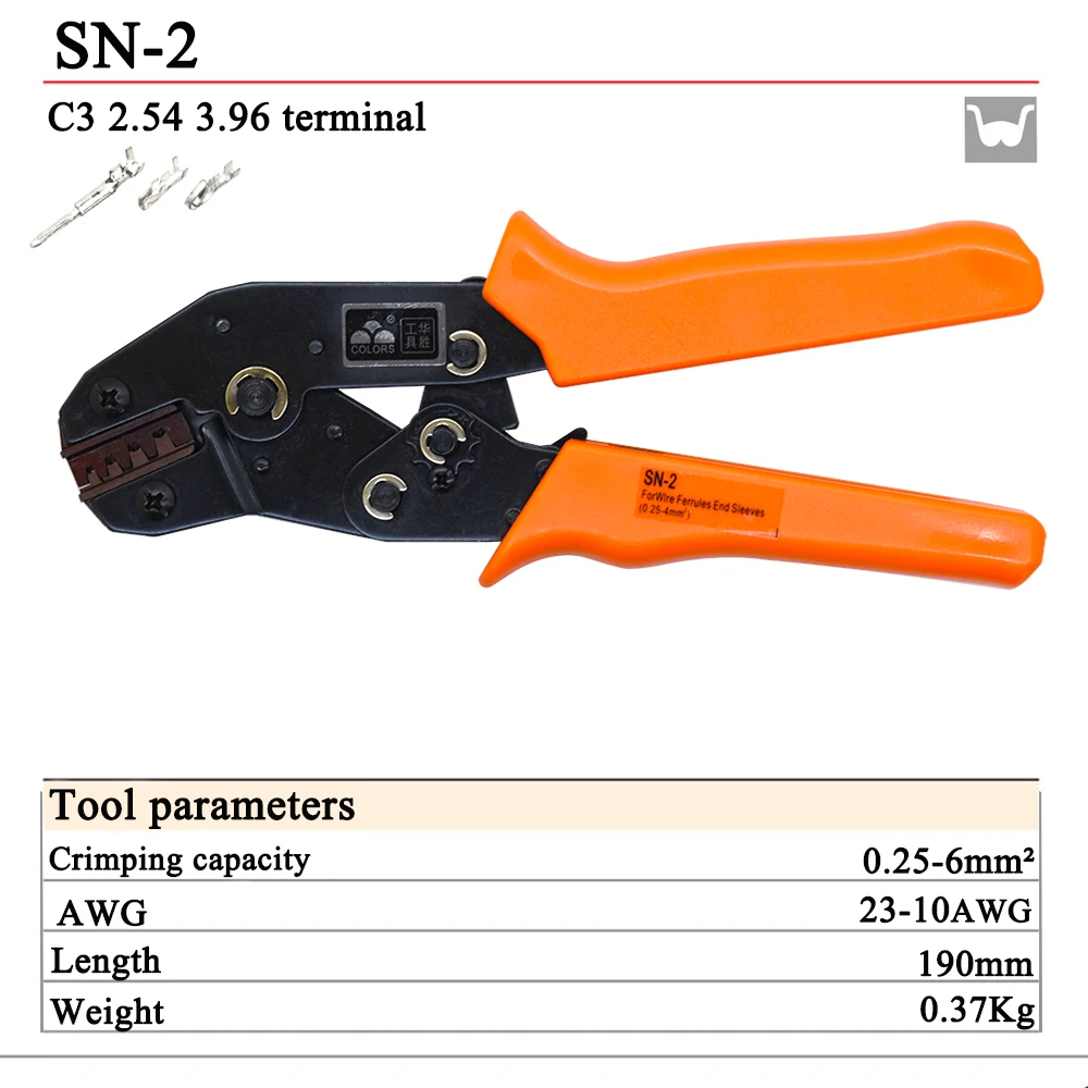 COLORS SN-2 MINI EUROP STYLE crimping tool crimping plier 0.25-6mm2 multi tool tools hands 23-10AWG