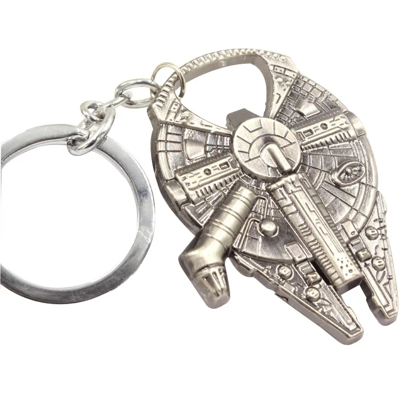 Movie Star Wars Spaceship Logo Metal Pendant key chain opener keychain