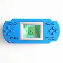 New arrival SY-716 children intelligence footable game player with Light Display handheld Game by 2*AAA battery free shipping