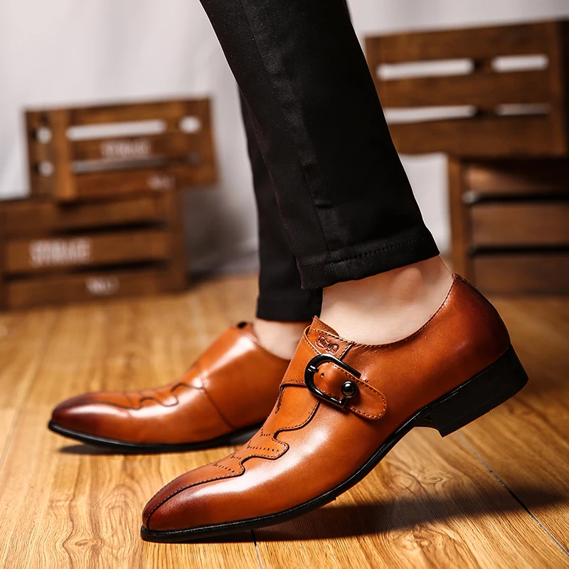 

FELIX CHU New High Quality Luxury Men Wedding Shoes Brown Casual Men Formal Wedding Shoes Handmade Tan Dress Shoes 185-01