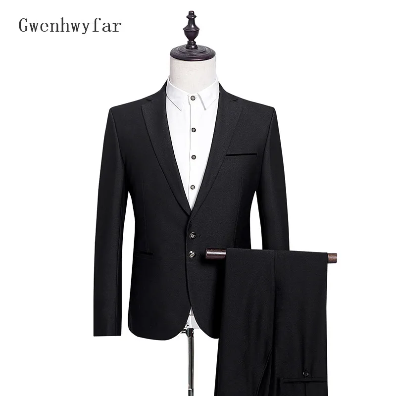 2018 New Classic Wedding Suit British Style Formal Slim Fit Business ...