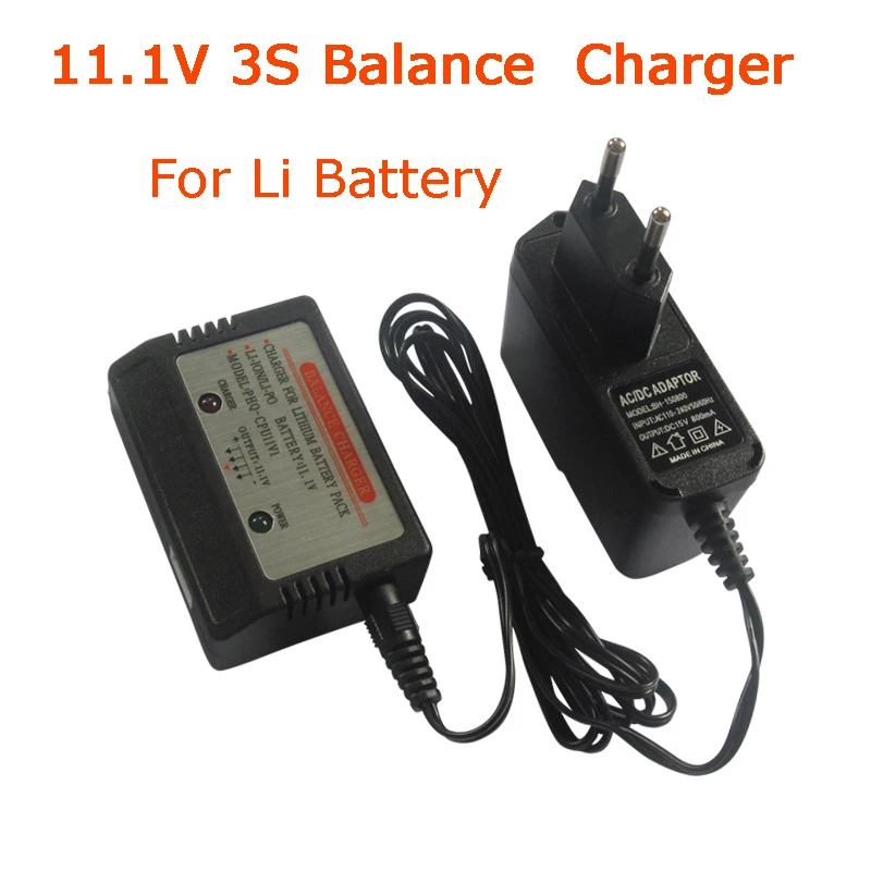 

11.1V (3S) Battery Balance Charger Adapter for Cheerson CX-20 XK X380 X380A X380B X380C Feilun FT012 RC Boat & 11.1V Li Battery