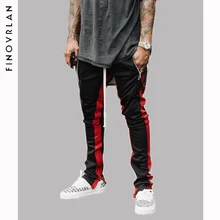 Мужские штаны-шаровары в полоску из кусков, осень, повседневные штаны для бега с карманами на молнии, мужские хлопковые брюки на молнии