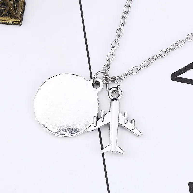 Fashion-Punk-Airplane-Aircraft-Airship-Choker-Necklace-My-Story-Isn-t-Over-Yet-Round-Charm-Pendant (2)