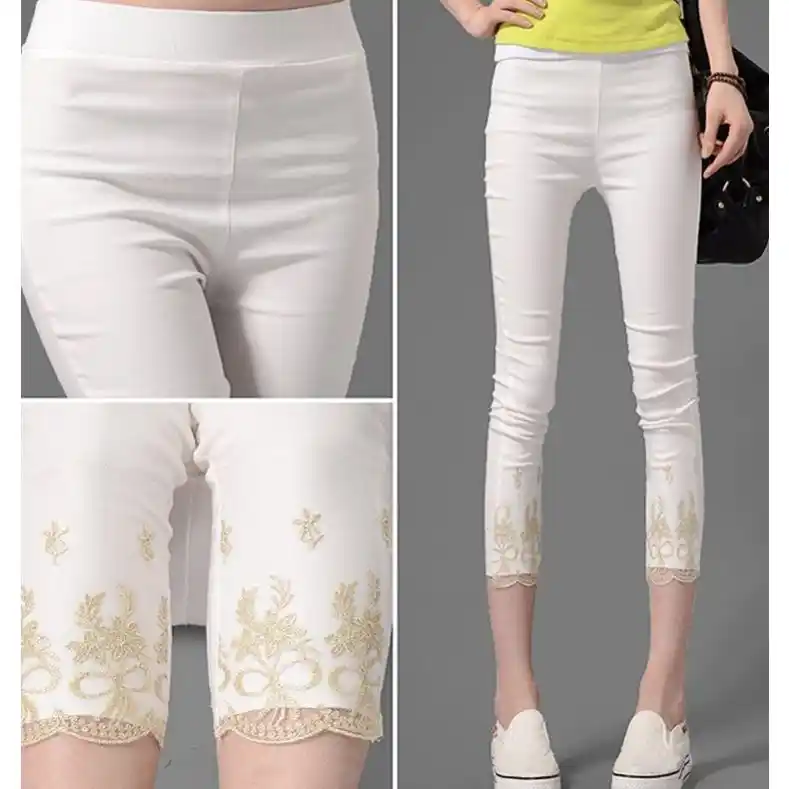 three quarter jeggings