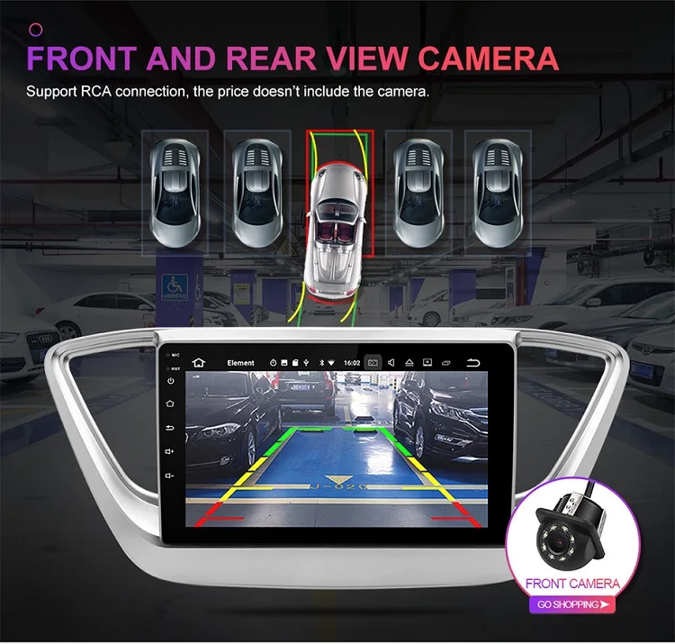 Cheap Isudar Auto Radio Android 9 For Hyundai/Solaris/Verna 2017 2018 2 Din Car Multimedia Video Player GPS Navigation FM USB DVR 12