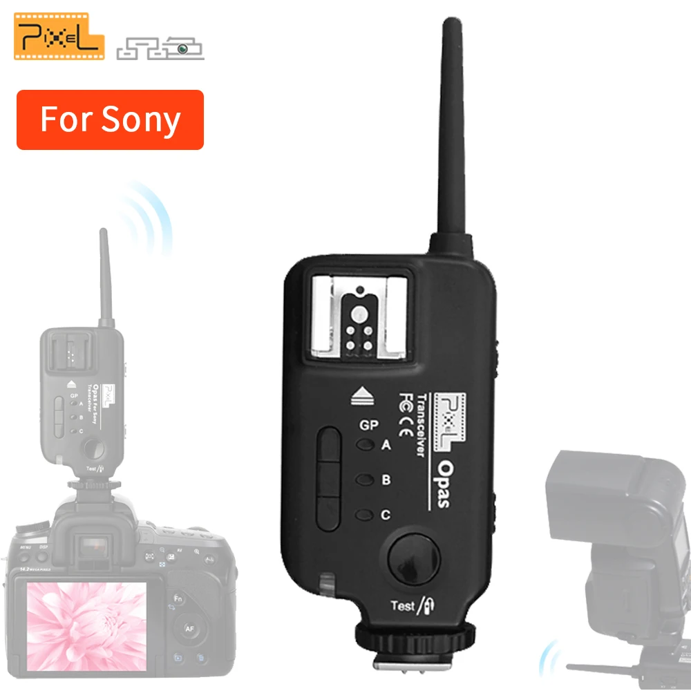PIXEL Opas Wireless Shutter Release Remote Control Flash Trigger Transceiver Transmitter FSK 2