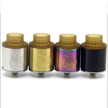 New Phobia 24 Tank Electronic Cigarette RDA Atomizer Support Single and Dual Coil Bottom Side Airflow