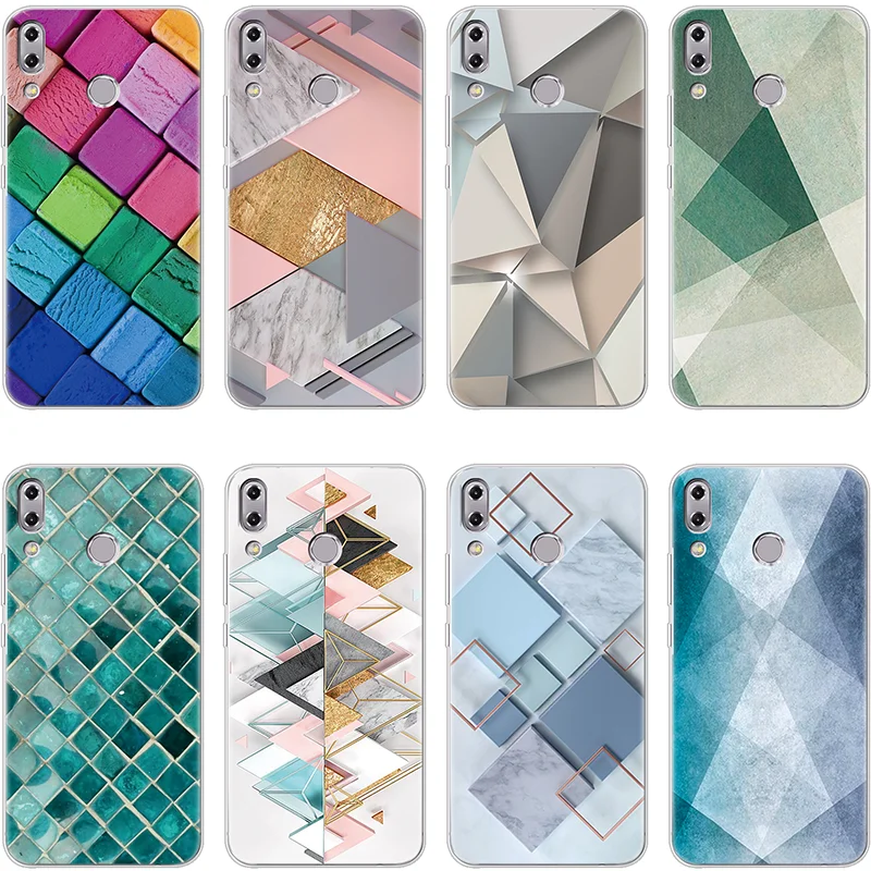 

Fundas For Asus Zenfone 3 4 5 Lite Laser Max Pro Plus M1 ZB601KL ZB555KL ZB570TL ZC554KL ZC520TL ZC553KL ZC551KL Geometric Case