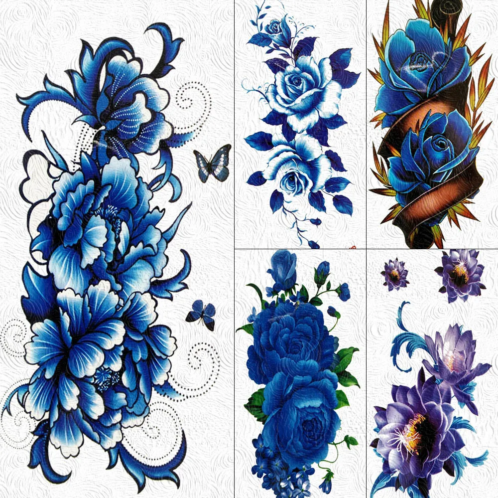 Small Blue Flower Tattoo  TattManiaTattMania