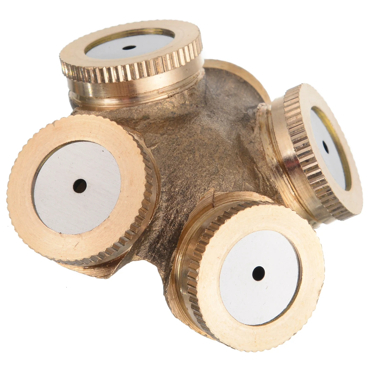 4 Hole Brass Spray Agricultural Misting Nozzle Garden Sprinklers Fitting Hose Water Connector Tool For Garden Irrigation