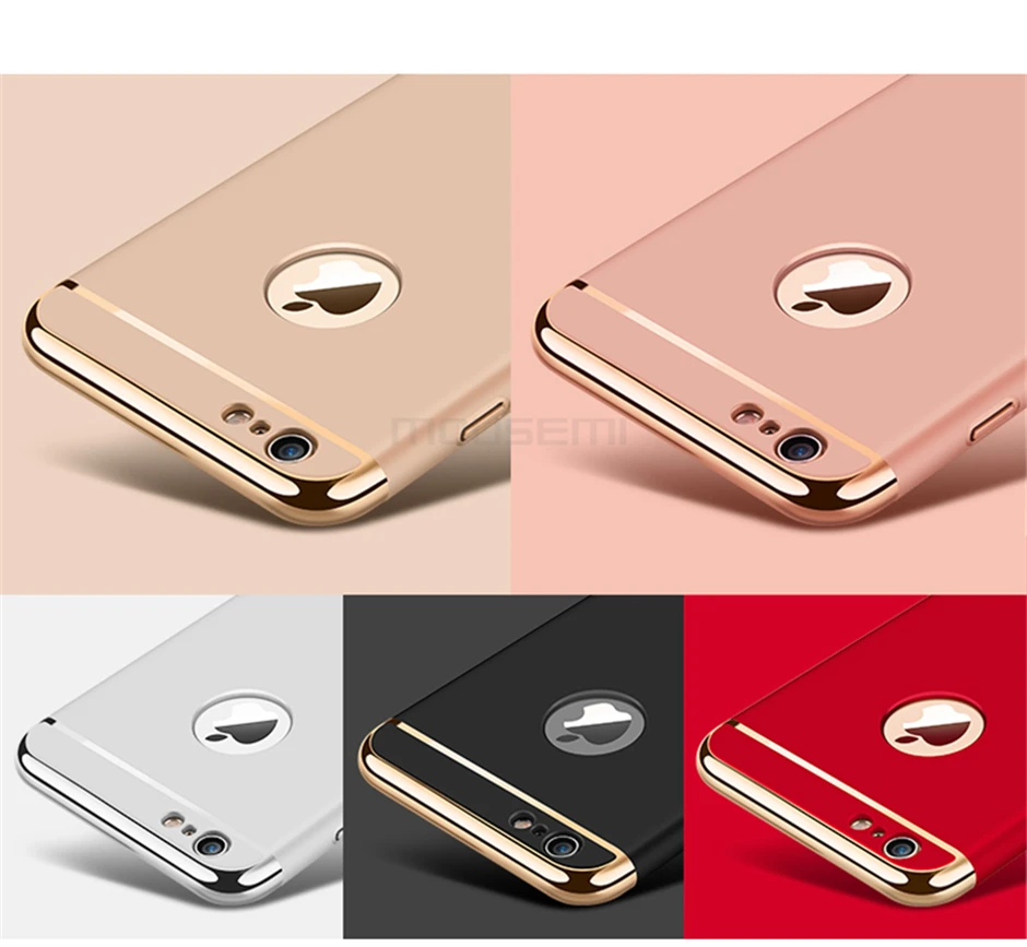 3in1 Luxury Plastic Shockproof Case For iPhone 6 6s 7 Plus Hard Plastic Cases For iPhone 6 5 5se 360 Full Protection Case Covers (14)