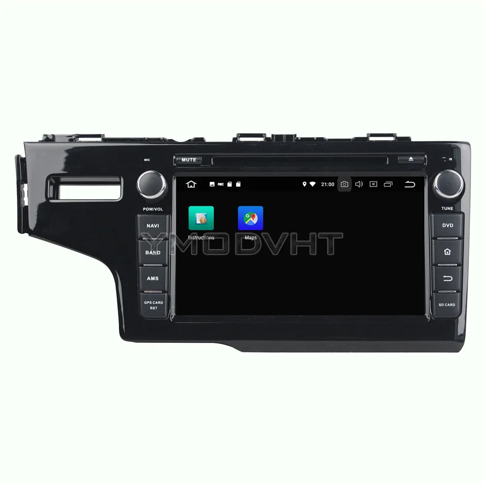 Clearance YMODVHT 8inch Android 8.0 Octa Core PX5 4GB RAM 32GB ROM Car DVD Player Radio Stereo GPS For HONDA 2014 FIT Left 4