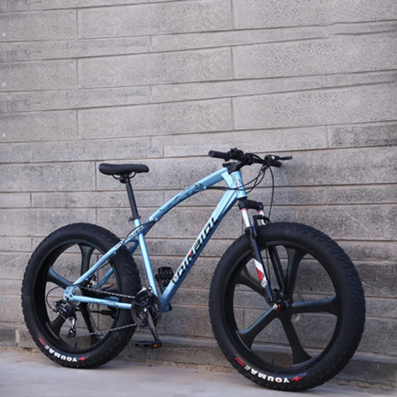 Bicycle Mountain Bike 26 inches Five Knife Wheel Cross-country Variable Speed Beach Bike Speed 21 24 27 Speed
