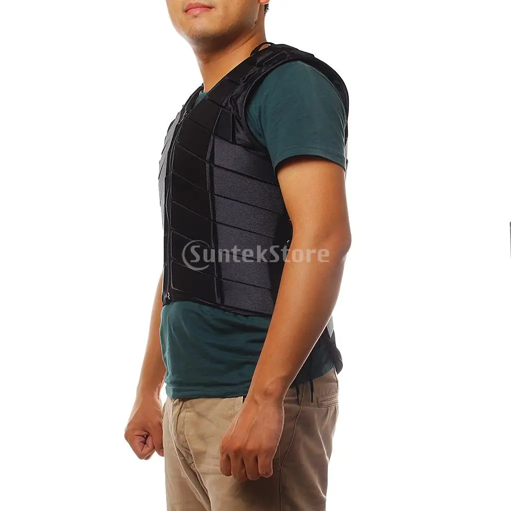 High Quality Black Equestrian Protective Vest Horse Riding Safety Vest Body Protector for Adults