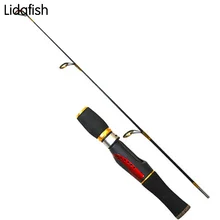 Новинка, портативное удилище для подледной рыбалки 60 см, удилище для ловли рыбы, телескопические удочки, ультра-светильник, удочка для зимней приманки, углеродное рыболовное удилище