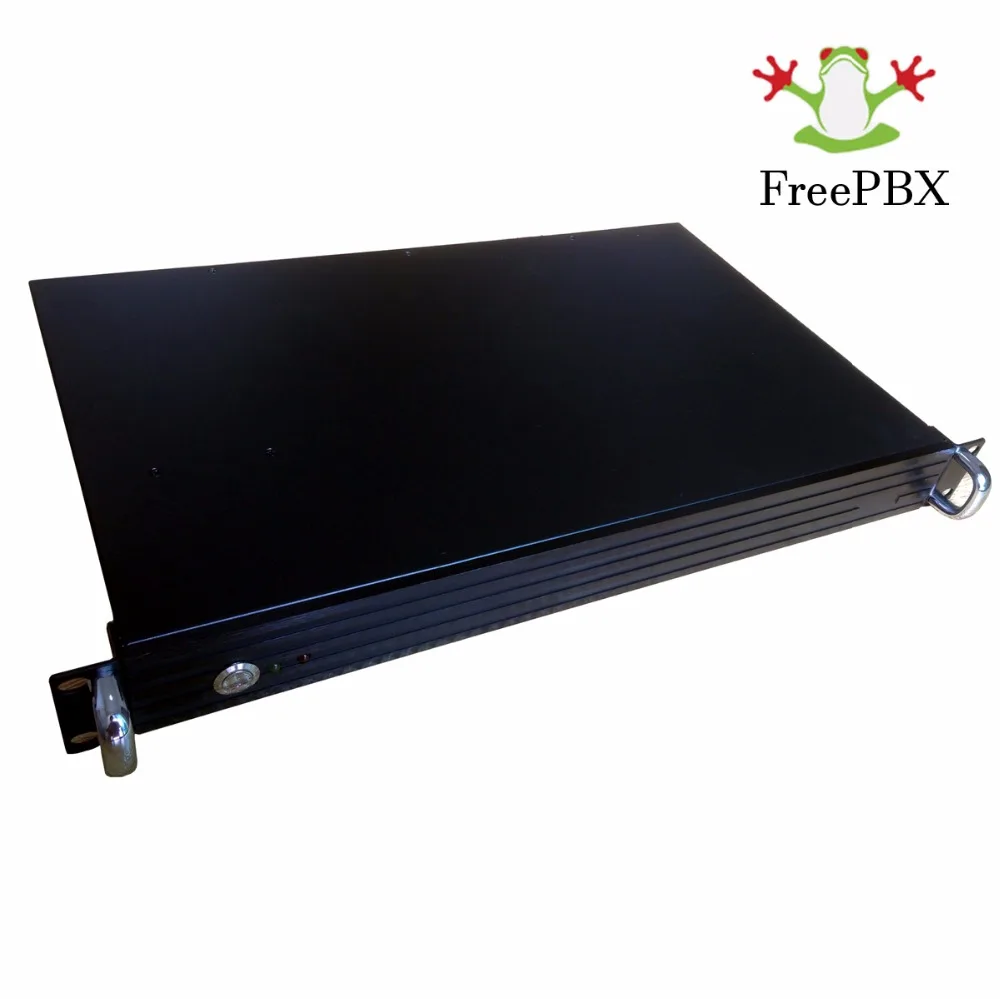 

IP PBX - 1U Rack Mount VoIP PBX,4 FXO Ports,Based on FreePBX Office PBX IP Telephone Switch ATOM N2800,2G 32G SSD