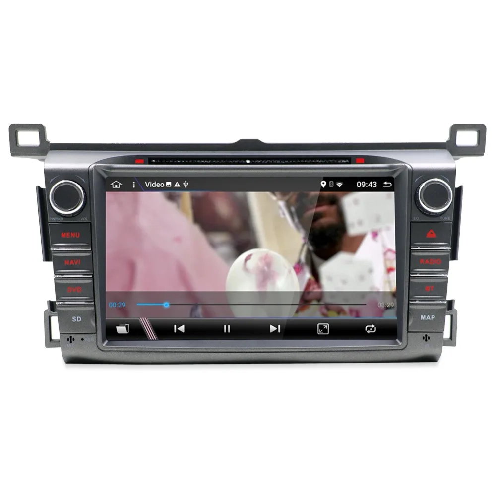 KLYDE 8 Core 2 Din 8 "Android 8,1 для TOYOTA RAV4 2013-2015 автомобильный Радио 2 + 32 ГБ мультимедийный аудио стерео 600*1024 gps BT ATV RDS